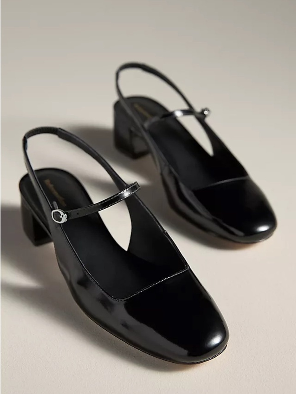 Reformation Maddox Slingback Heels black